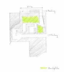 Entwurfsskizze Fluchtwege denkmalgerechte Micro-Apartments