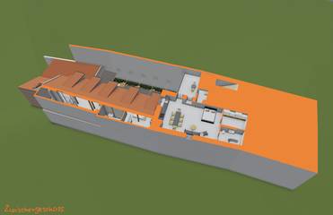 3D-Ansicht Steinerne Haus Zwischengeschoss