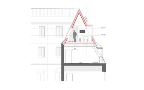 Bild: Ausbau Dach Schnitt
