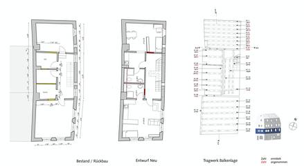 Entwurf - Erdgeschoss denkmalgerechte Micro-Apartments