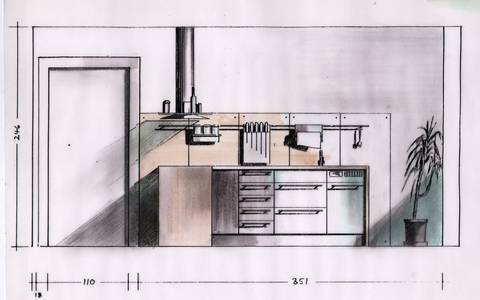 Bild: Bernsteinzimmer Entwurf Küche